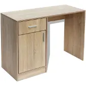 vidaXL Wandtafel inklapbaar 100x60 cm eikenkleurig