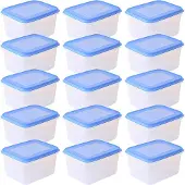 Sunware Club Cuisine diepvriesbakjes 1.5L - Set van 15 - 17.5x14x9.5 cm