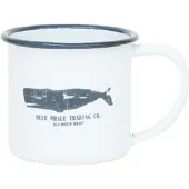 Batela Emaille beker walvis wit 5x5 - BATELA