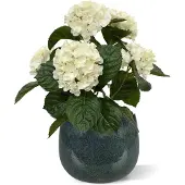 Maxifleur Kunstplanten Hortensia kunstplant 40cm - creme
