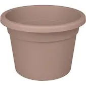 Nicoli Bloempot Rond Premium 22cm + Bodemgaten POEDERBRUIN / 5 STUKS ! /