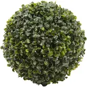 Everlands Buxus bol kunstplant - klein - D22 cm - groen - kunststof - Kunstplanten