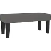 vidaXL Bankje 70x30x30 cm kunstleer grijs