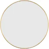 vidaXL Wandspiegel rond Ø50 cm goudkleurig