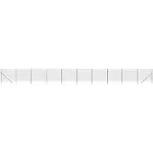 vidaXL Gaashek antraciet, 1,6 x 25 meter, verzinkt staal