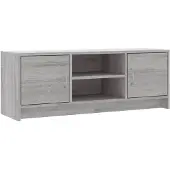 vidaXL Tv-meubel 102x30x37,5 cm bewerkt hout grijs sonoma eikenkleurig