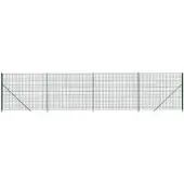 vidaXL Draadgaashek met flens 1,8x10 m groen