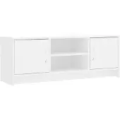 vidaXL Tv-meubel 102x30x37,5 cm bewerkt hout wit