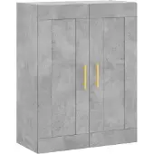 vidaXL Wandkast 69,5x34x90 cm bewerkt hout betongrijs