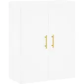 vidaXL Wandkast 69,5x34x90 cm bewerkt hout wit