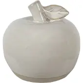 Clayre & Eef Decoratie Appel 8 cm Beige Porselein Beige