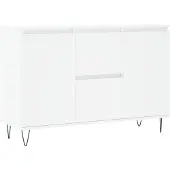 vidaXL Dressoir, wit, 101,5 x 35 x 70 cm, houtvezel