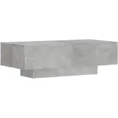 vidaXL Salontafel 100x49,5x31 cm bewerkt hout betongrijs