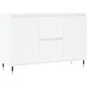 vidaXL Dressoir 101,5x35x70 cm bewerkt hout wit