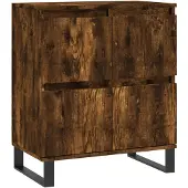 vidaXL Dressoir 60x35x70 cm bewerkt hout gerookt eikenkleurig