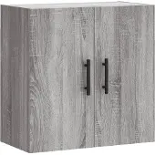 vidaXL Wandkast 60x31x60 cm bewerkt hout grijs sonoma eikenkleurig