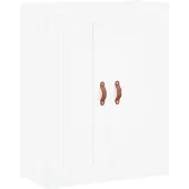 vidaXL Wandkast, wit, 69,5 x 34 x 90 cm, van houtvezel