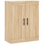 vidaXL Wandkast 69,5x34x90 cm bewerkt hout sonoma eikenkleurig