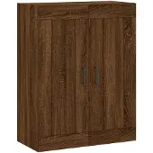 vidaXL Wandkast 69,5x34x90 cm bewerkt hout bruin eikenkleur