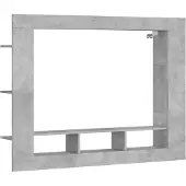 vidaXL Tv-meubel 152x22x113 cm bewerkt hout betongrijs