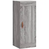 vidaXL Wandkast 34,5x34x90 cm bewerkt hout grijs sonoma eikenkleurig