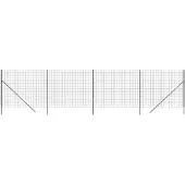 vidaXL Draadgaashek 2,2x10 m gegalvaniseerd staal antracietkleurig