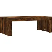 vidaXL Salontafel, gerookt eikenhout, 102x50x36 cm, houtvezel