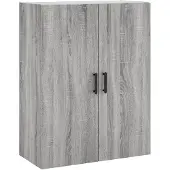 vidaXL Bovenkast 69,5x34x90 cm grijs sonoma eikenkleurig