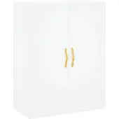 vidaXL Wandkast 69,5x34x90 cm wit