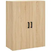 vidaXL Wandkast 69,5x34x90 cm sonoma eikenkleurig