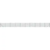 vidaXL Draadgaashek met flens 2,2x25 m groen