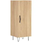 vidaXL Dressoir 34,5x34x90 cm bewerkt hout sonoma eiken