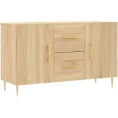 vidaXL Dressoir Sonoma-eikenhout, 100x36x60 cm, houtvezel