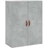 vidaXL Wandkast, betonkleur, 69,5 x 34 x 90 cm