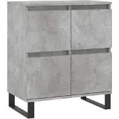 vidaXL Dressoir 60x35x70 cm bewerkt hout betongrijs