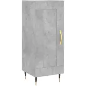 vidaXL Dressoir 34,5x34x90 cm bewerkt hout betongrijs