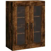 vidaXL Bovenkast 69,5x34x90 cm gerookt eikenkleurig
