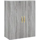 vidaXL Wandkast, grijs Sonoma, 69,5 x 34 x 90 cm