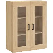 vidaXL Wandkast, Sonoma-eikenhout, 69,5 x 34 x 90 cm