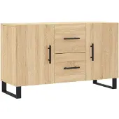 vidaXL Dressoir 100x36x60 cm bewerkt hout sonoma eikenkleurig