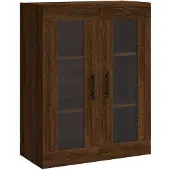 vidaXL Bovenkast 69,5x34x90 cm bruin eikenkleur
