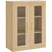 vidaXL Wandkast, Sonoma-eikenhout, 69,5 x 34 x 90 cm