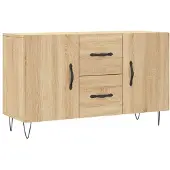 vidaXL Dressoir 100x36x60 cm bewerkt hout sonoma eikenkleurig