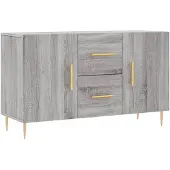 vidaXL Dressoir, grijs Sonoma, 100x36x60 cm, houtvezel