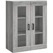 vidaXL Bovenkast 69,5x34x90 cm grijs sonoma eikenkleurig