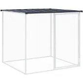 vidaXL Kippenhok met dak 103x98x90 cm gegalvaniseerd staal antraciet