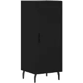 vidaXL Dressoir 34,5x34x90 cm bewerkt hout zwart