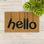 Lako deurmat hello. Kokos rubber , 45x75cm