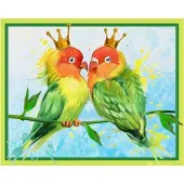 Beldizart Diamond schilderset Lovebirds 30x24 cm AZ-1471
