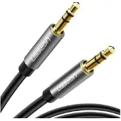 UGREEN 3.5mm male to male Audio Jack cable Silver-Black 50cm